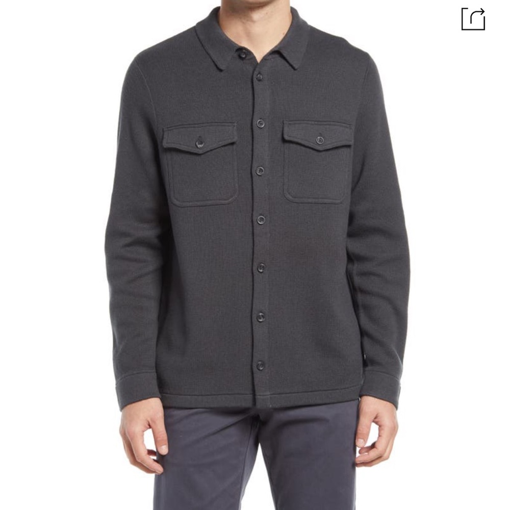1901 Dark Grey Sweater Chore Jacket NWT Size XL